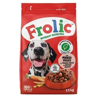 FROLIC ADULT DOG FOOD 1,5kg COMPLETE MANZO