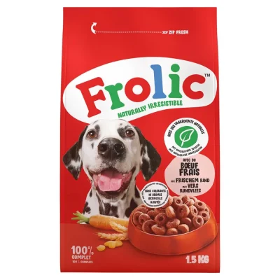 Frolic Fresh Beef, Carrots & Cereals Dog Food 1.5kg
