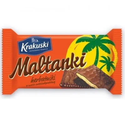 Krakuski Maltanki Chocolate Covered Biscuits 80g