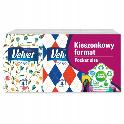 Velvet Wipes 6x7 Pocket Format 4 Layers
