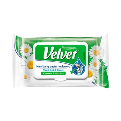 Velvet Moisturized Toilet Paper Chamomile & Aloe Vera 48 sheets