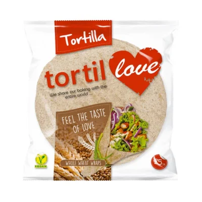 TORTILLOVE whole wheat flour tortillas 360g 6pcs (25cm)