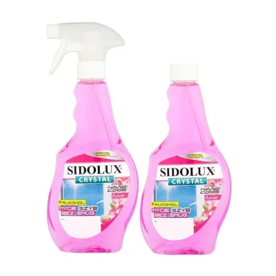 Sidolux Window Cleaner 500ml Flower + Refill
