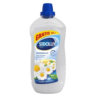 Sidolux Universal Liquid 1l White Marseille Soap