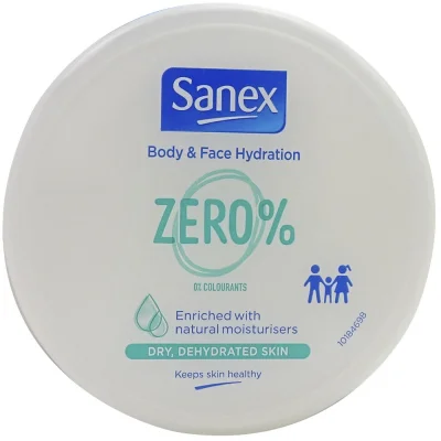 Sanex cream 250 ml. Zero body and face dry skin.