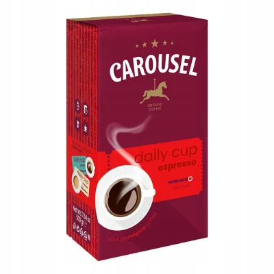 Carousel Coffee Daily Cup Espresso Ground 500g /12