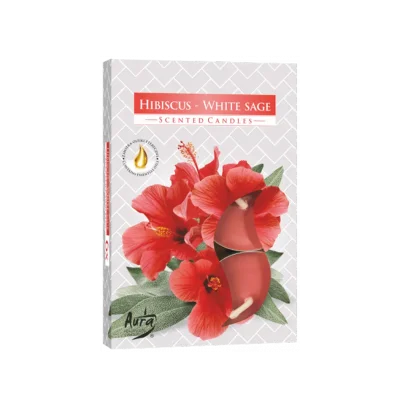 A6 P15-356 HIBISCUS WHITE SAGE HEATER 6686