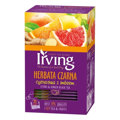 Black Tea Citrus & Ginger 20 Tea Bags
