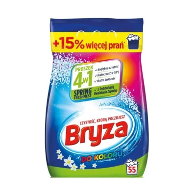 Bryza 4in1 Washing Powder 3.57kg Color Spring New 55 Washes