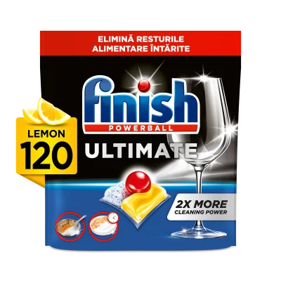 Finish Ultimate Dishwasher Tablets 120 Count Lemon