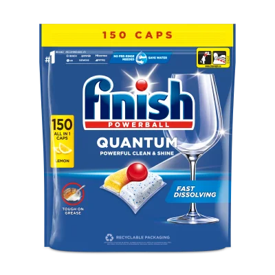 Finish Quantum Dishwasher Tabs Lemon 150pcs