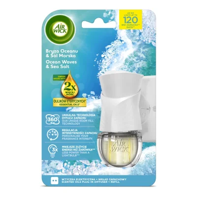 Air Wick Air Freshener Ocean Breeze Electric Device 19ml
