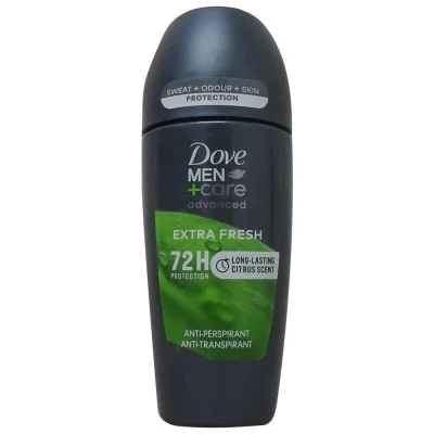 Dove roll-on deodorant 50 ml. Advanced men extra fresh citrus.