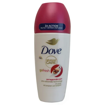 Dove roll-on deodorant 50 ml. Advanced care pomegranate.