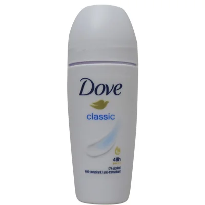 Dove roll-on deodorant 50 ml. Classic.