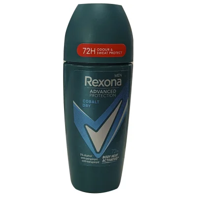 Rexona deodorant roll-on 50 ml. Advanced protection Cobalt Dry.