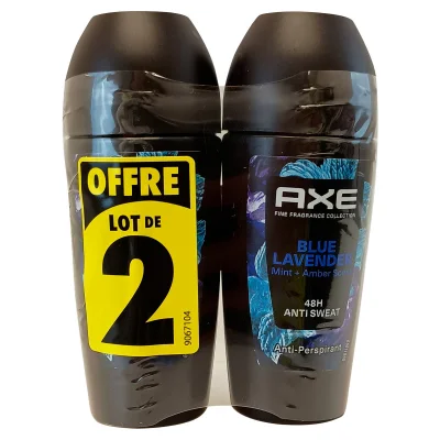 AXE deodorant roll-on 2x50 ml. Lavender blue.