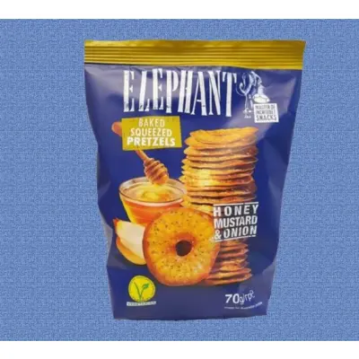 Elephant Pretzels Honey Mustard&Onions 70Gr