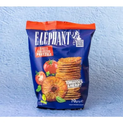 Elephant Baked Squeezed Pretzels