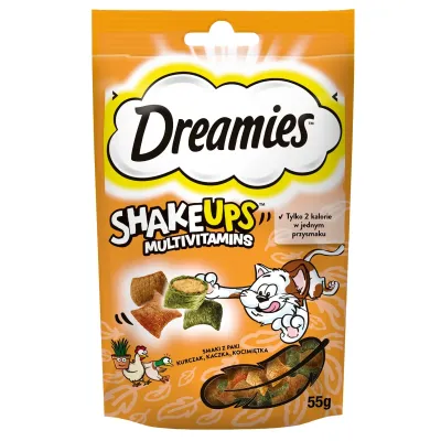 Dreamies Shake Ups Multivitamins Chicken, Duck and Cat Mint