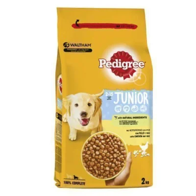 PEDIGREE JUNIOR DOG FOOD CROCKETS 2kg POULTRY & VEGETABLES