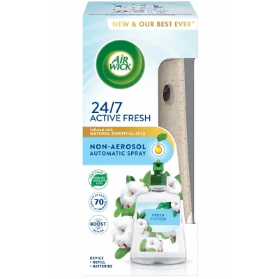 Air Wick Active Fresh Diffuser + Refill Fresh Cotton 228ml