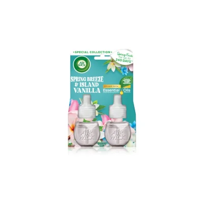 Air Wick Essential Oils refill DUO 2x19ml Spring Breeze & Island Vanilla