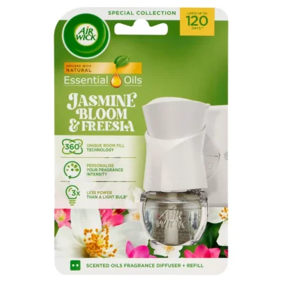 Air Wick Electric Air Freshner + 19ml Jasmine Flowers and Freesia