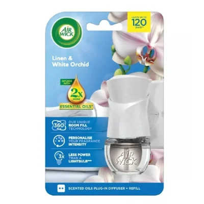 Air Wick Electric Air Freshener Linen and White Orchid 19ml