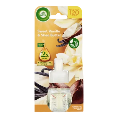 Air Wick Essential Oils Refill Sweet Vanilla & Shea Butter 19ml