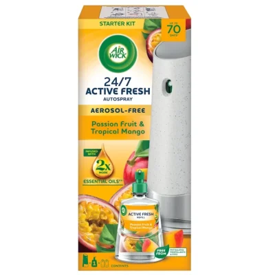 Air Wick Active Fresh Diffuser + Refill Passion Fruit & Tropical Mango 228ml