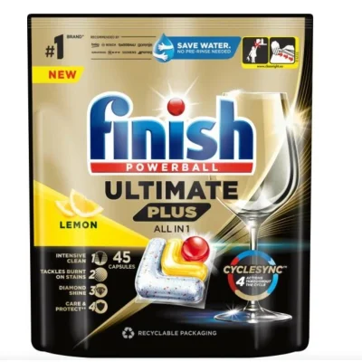 Finish Ultimate Plus Dishwasher Tabs Lemon 45pcs