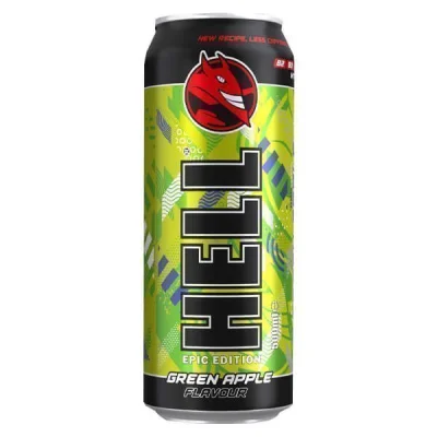 HELL ENERGY DRINK 500ml GREEN APPLE