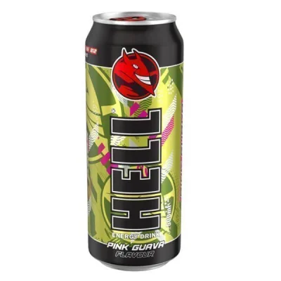 HELL ENERGY DRINK 500ml PINK GUAVA