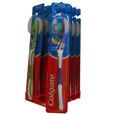 Colgate toothbrush 1 u. Medium extra clean.