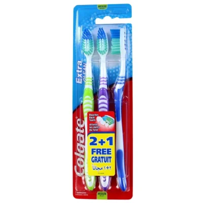 Colgate Toothbrush Extra Clean Medium 3-Pack