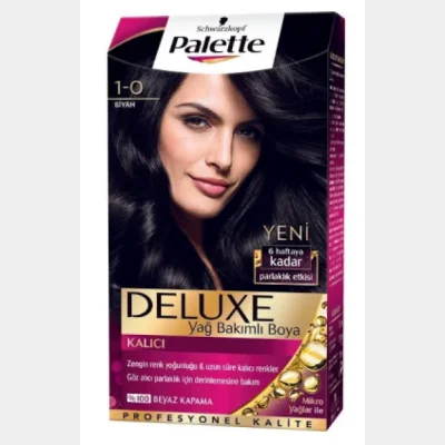 Palette Deluxe Hair Dye Black 1-0  1 pcs