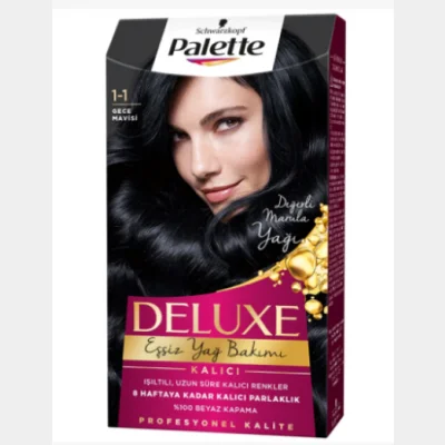 Palette Deluxe Hair Dye Midnight Blue 1-1  1 pcs