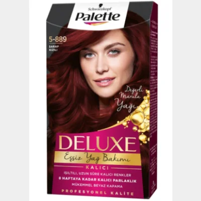 Palette Deluxe Hair Dye Wine Red 5-889  1 pcs
