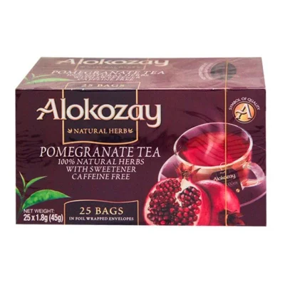 tea ALOKOZAY (25pcs) 45g - Pomegranate (100% natural herbs caffeine free)