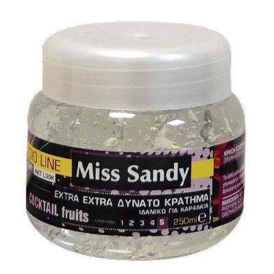 MISS SANDY HAIR GEL 250ml  EXTRA HOLD TRANSPARENT