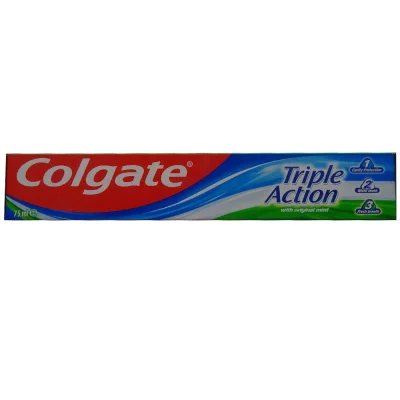 Colgate toothpaste 75 ml. Triple action.