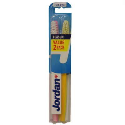 Jordan toothbrush 2 u. Classic hard.