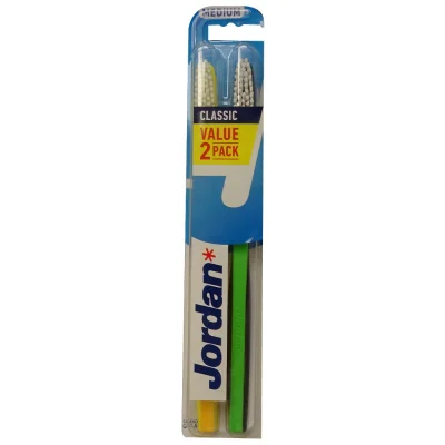 Jordan toothbrush 2 u. Classic medium.