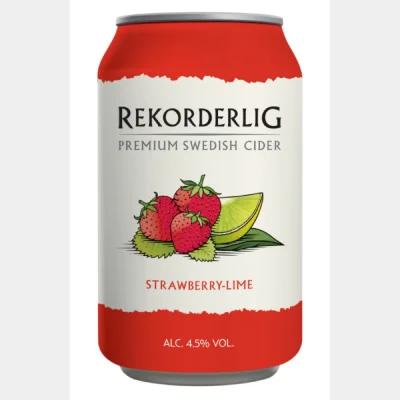 Rekorderlig Cider - Strawberry-Lime 33cl x 1 Can