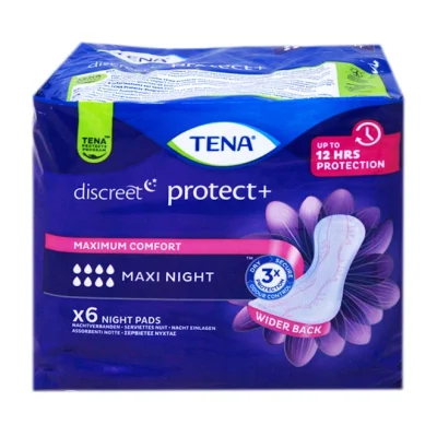 TENA discreet protect+ night pads (6pcs) - Maxi Night