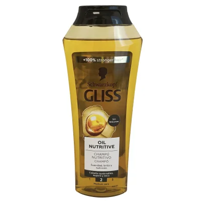 Gliss shampoo 250 ml. Oil nourishing brittle hair.