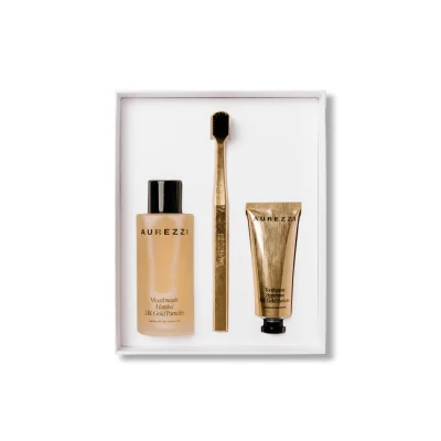 Travel Trio Gold Black Bristles