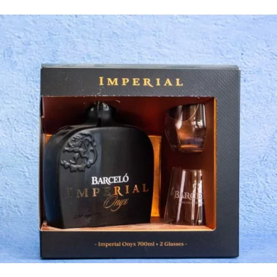 Rum Barcelo Imperial Onyx + 2 Glasses 0.7 L 38% Alc