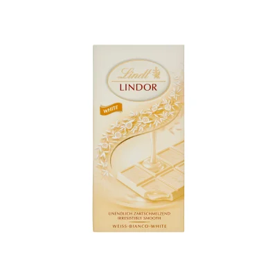 Lindt Lindor Bar 100gr White